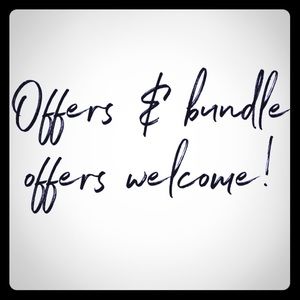Offers & Bundle items welcome!! 🤍